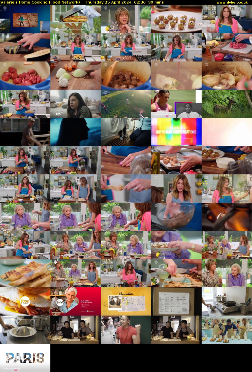 Valerie's Home Cooking (Food Network) Thursday 25 April 2024 02:30 - 03:00