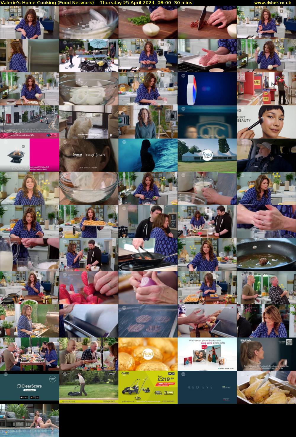 Valerie's Home Cooking (Food Network) Thursday 25 April 2024 08:00 - 08:30
