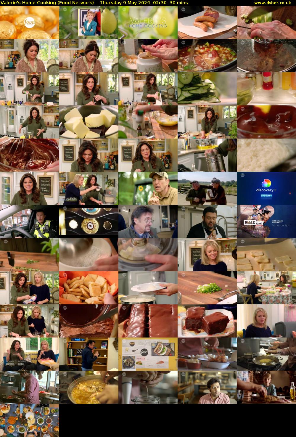 Valerie's Home Cooking (Food Network) Thursday 9 May 2024 02:30 - 03:00