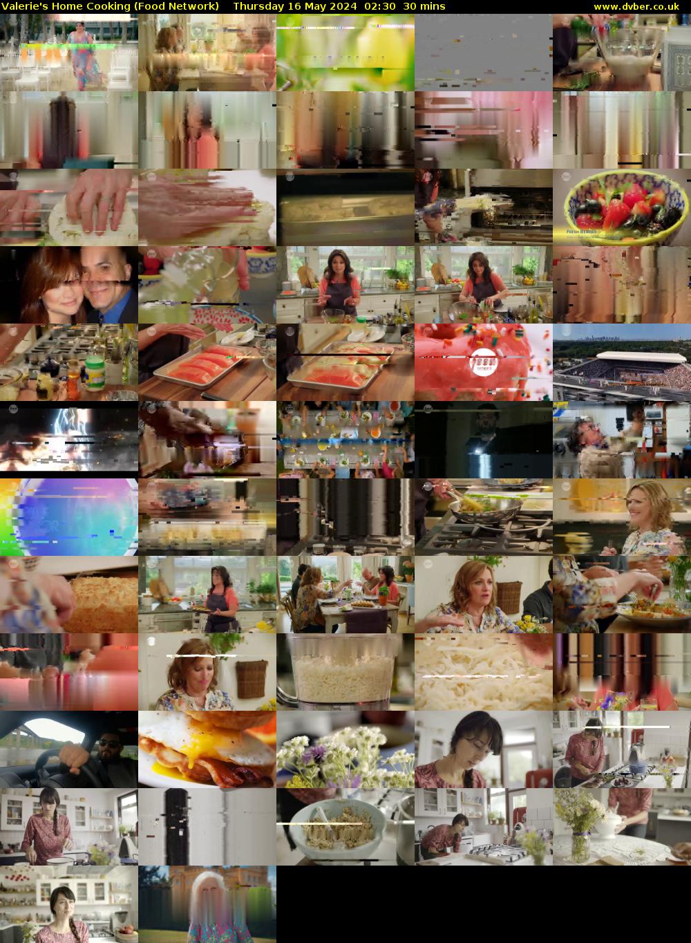 Valerie's Home Cooking (Food Network) Thursday 16 May 2024 02:30 - 03:00