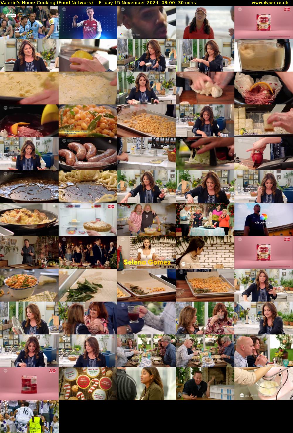 Valerie's Home Cooking (Food Network) Friday 15 November 2024 08:00 - 08:30