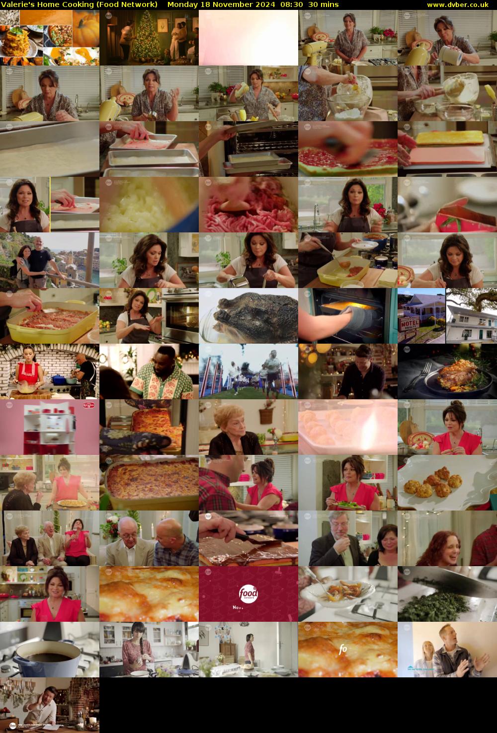 Valerie's Home Cooking (Food Network) Monday 18 November 2024 08:30 - 09:00