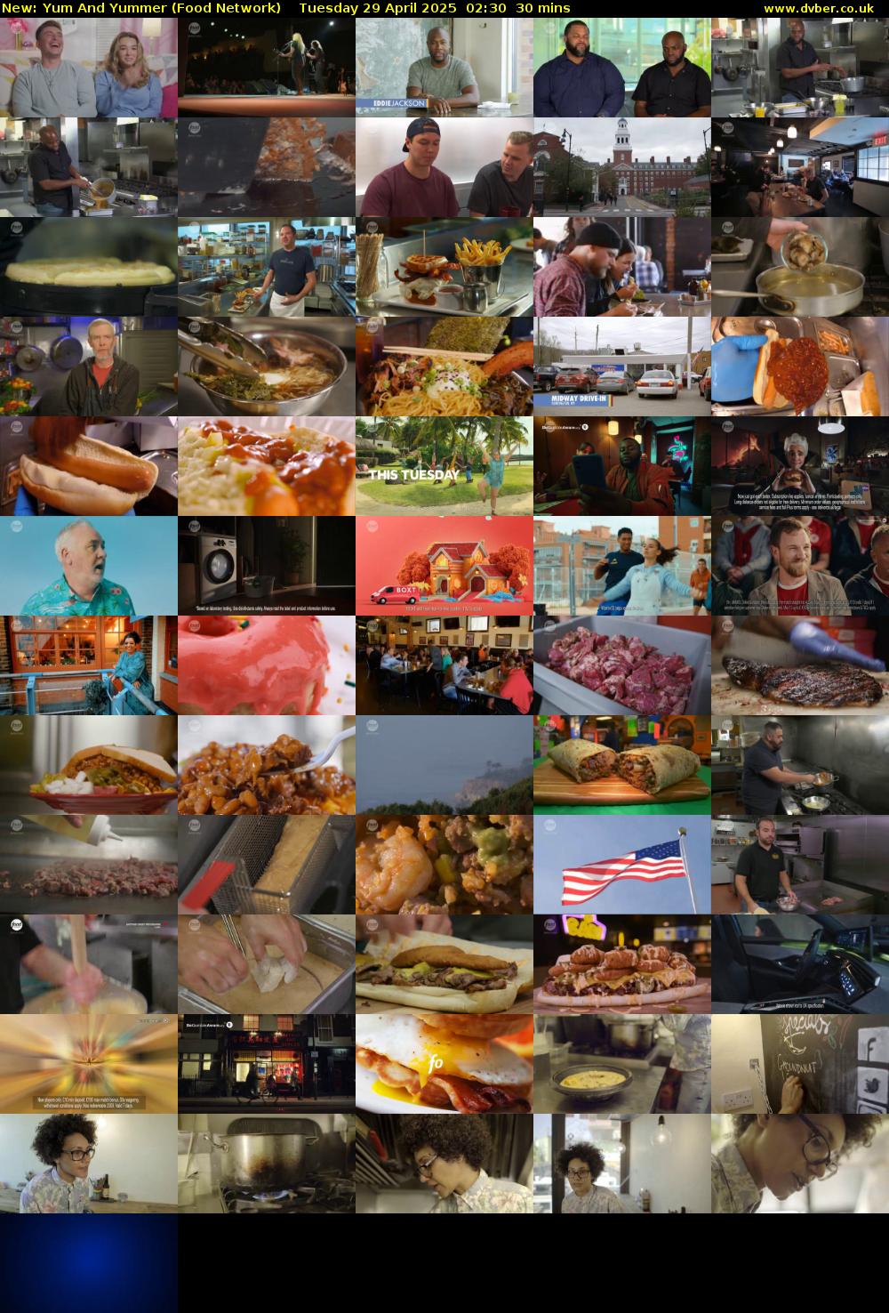 Yum And Yummer (Food Network) Tuesday 29 April 2025 02:30 - 03:00