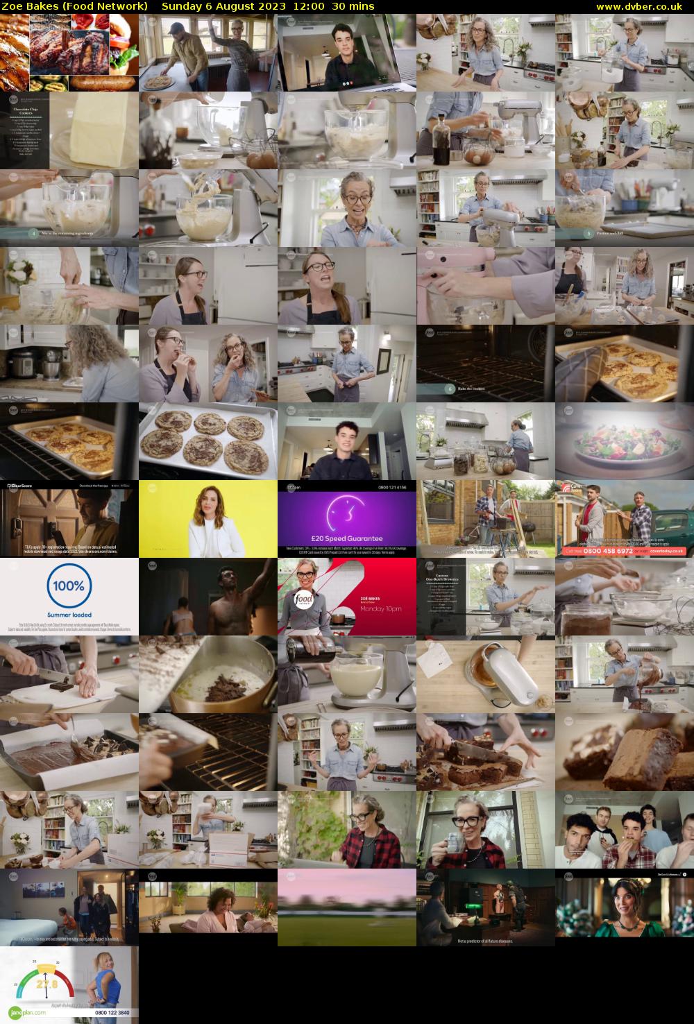 Zoe Bakes (Food Network) Sunday 6 August 2023 12:00 - 12:30