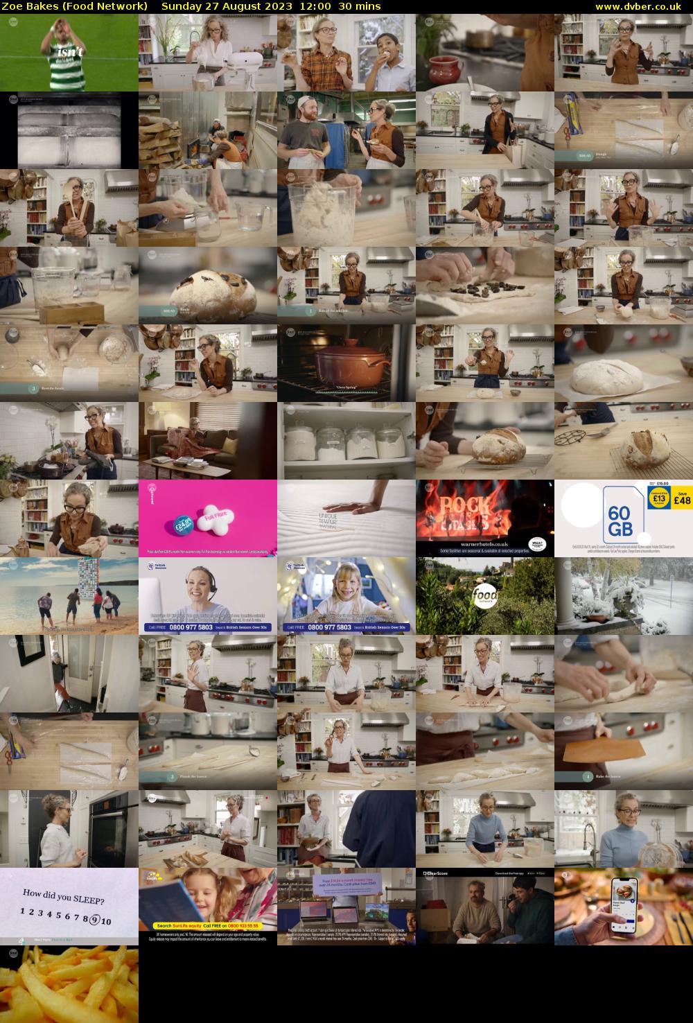 Zoe Bakes (Food Network) Sunday 27 August 2023 12:00 - 12:30