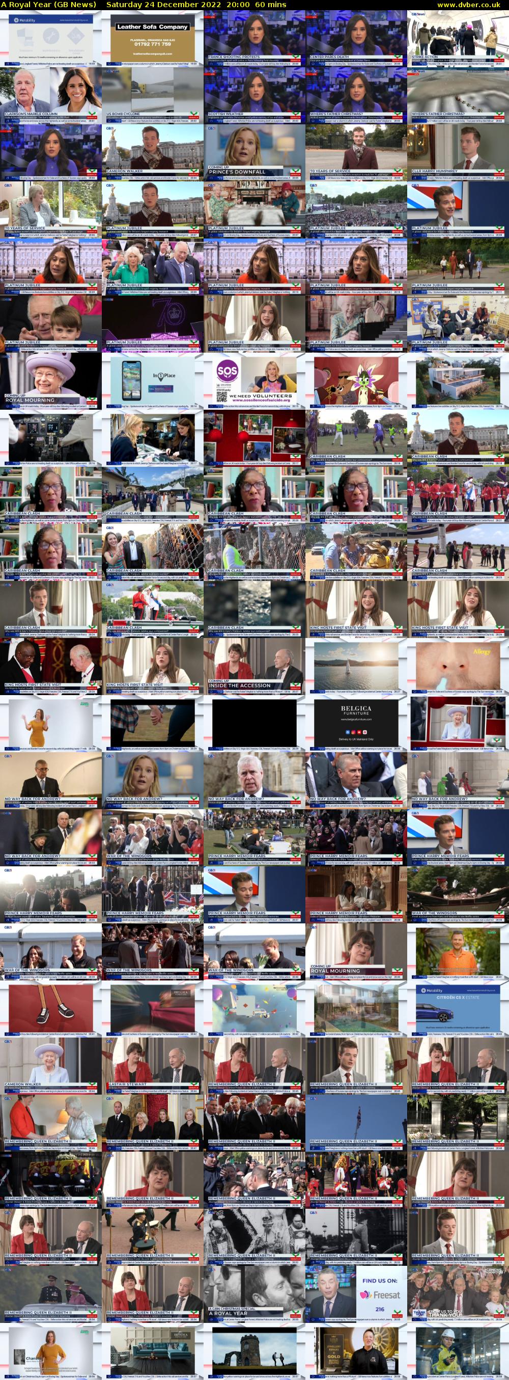 A Royal Year (GB News) Saturday 24 December 2022 20:00 - 21:00