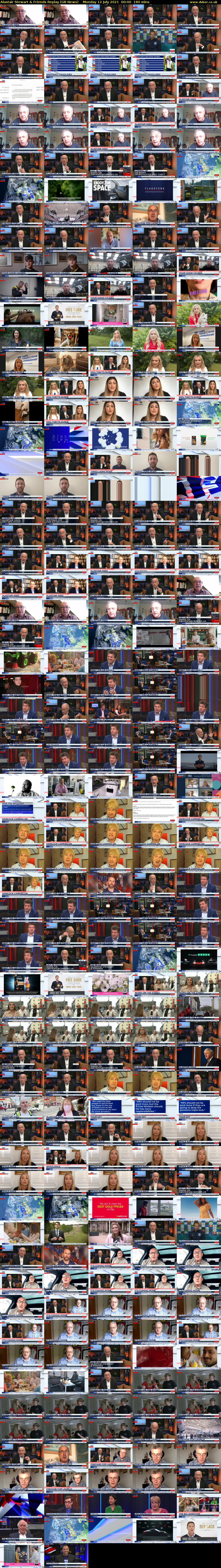 Alastair Stewart & Friends Replay (GB News) Monday 12 July 2021 00:00 - 03:00