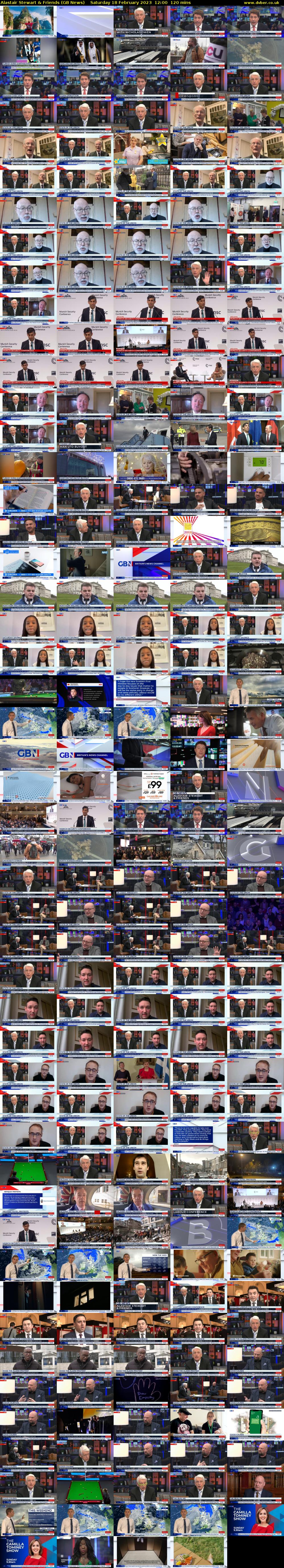 Alastair Stewart & Friends (GB News) Saturday 18 February 2023 12:00 - 14:00