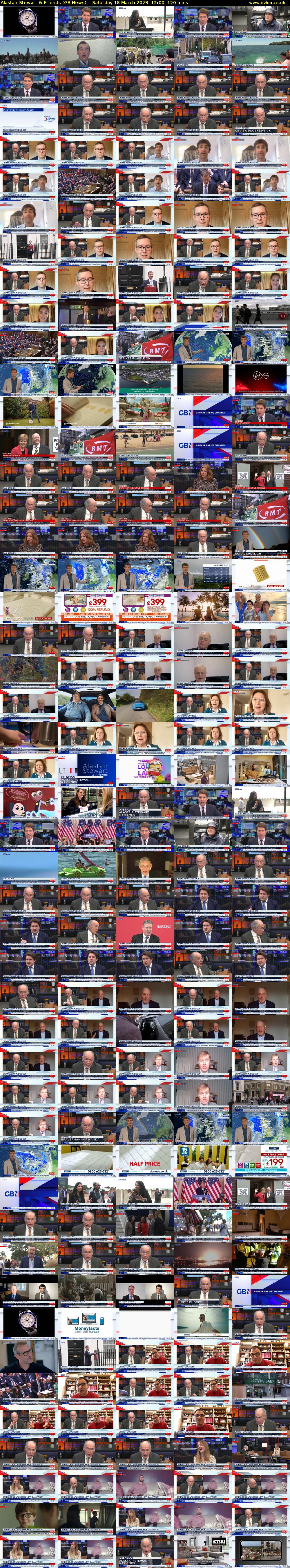 Alastair Stewart & Friends (GB News) Saturday 18 March 2023 12:00 - 14:00