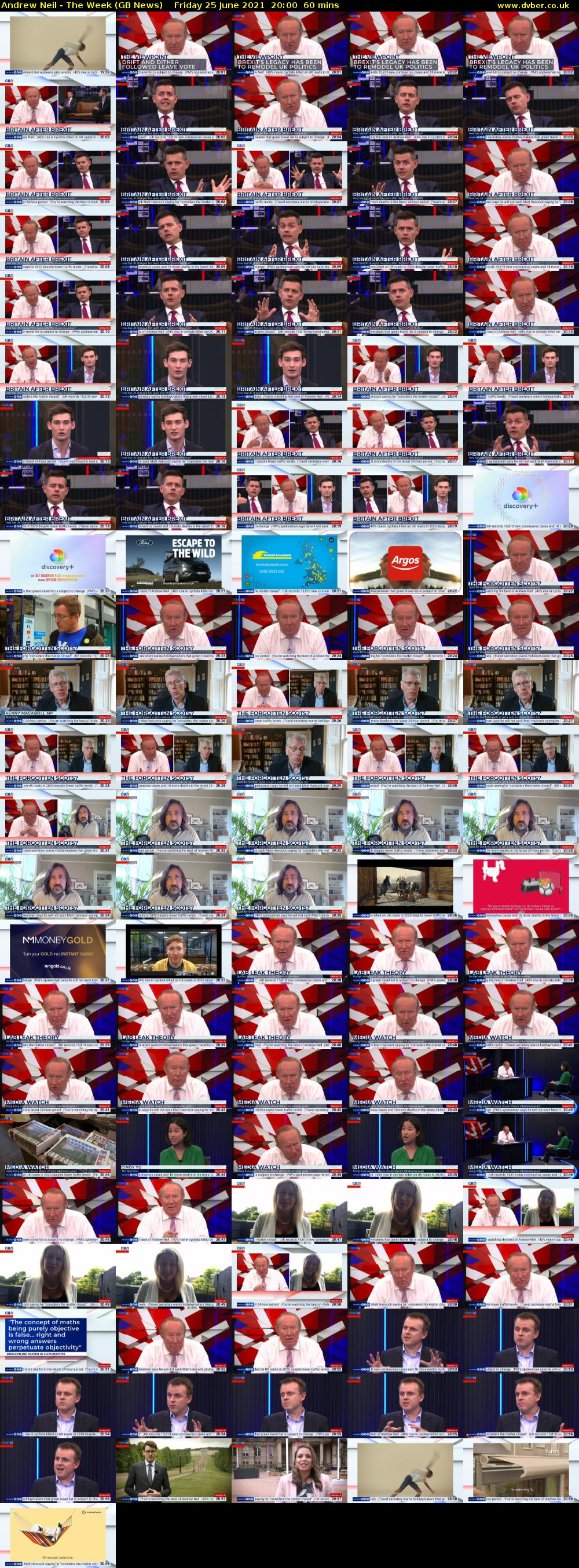 Andrew Neil - The Week (GB News) Friday 25 June 2021 20:00 - 21:00