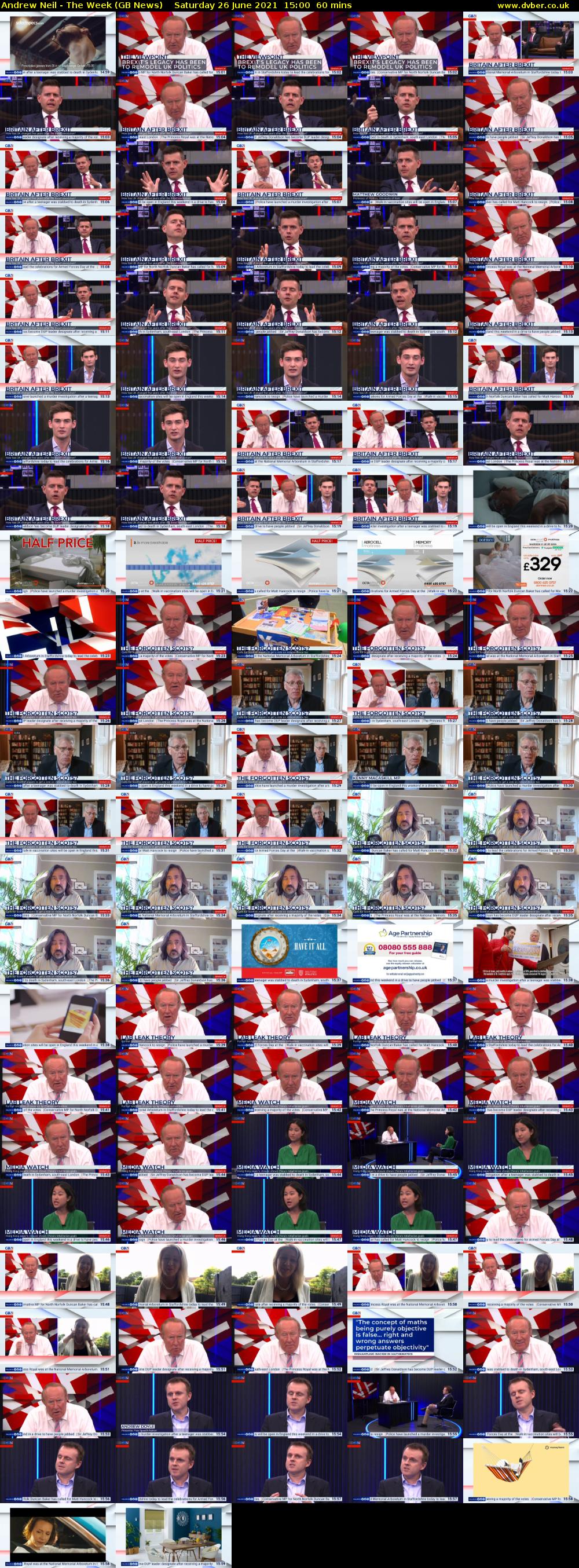 Andrew Neil - The Week (GB News) Saturday 26 June 2021 15:00 - 16:00