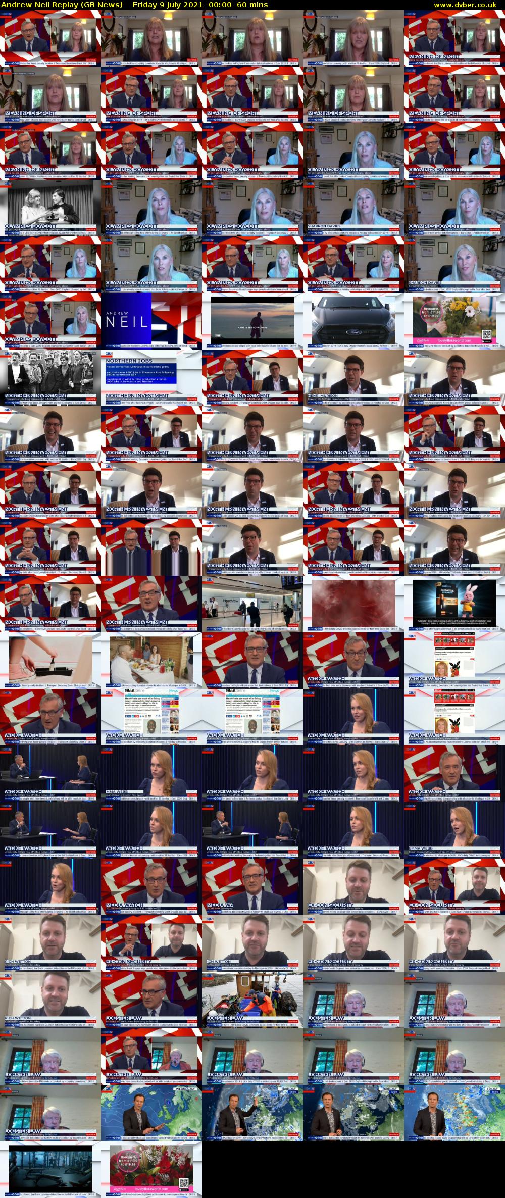 Andrew Neil Replay (GB News) Friday 9 July 2021 00:00 - 01:00