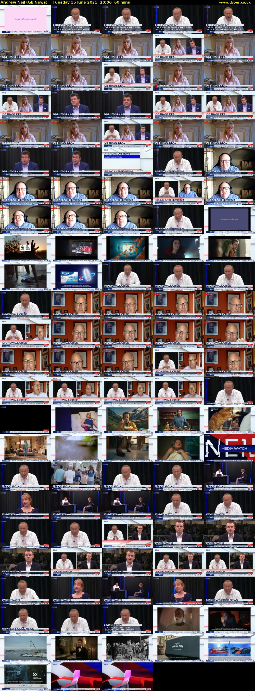 Andrew Neil (GB News) Tuesday 15 June 2021 20:00 - 21:00