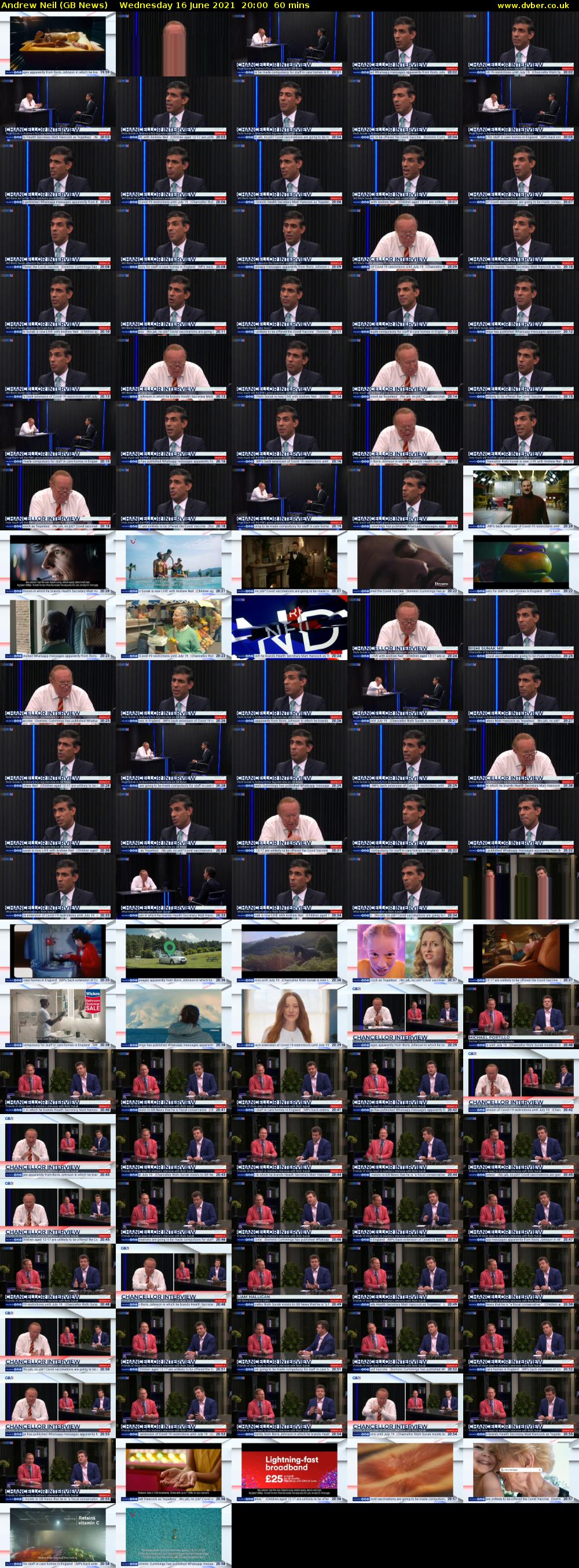 Andrew Neil (GB News) Wednesday 16 June 2021 20:00 - 21:00