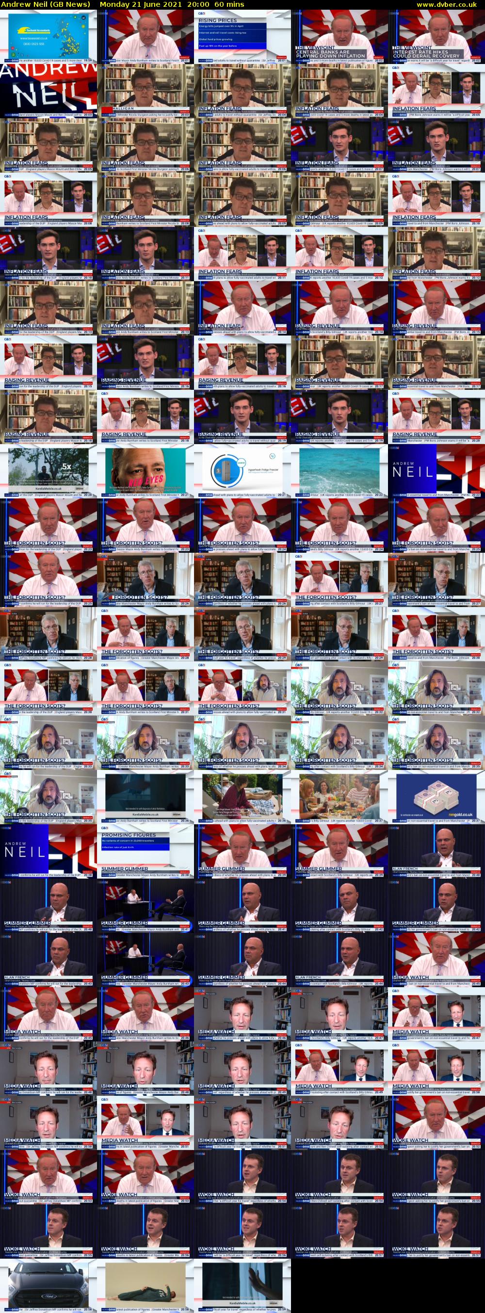 Andrew Neil (GB News) Monday 21 June 2021 20:00 - 21:00