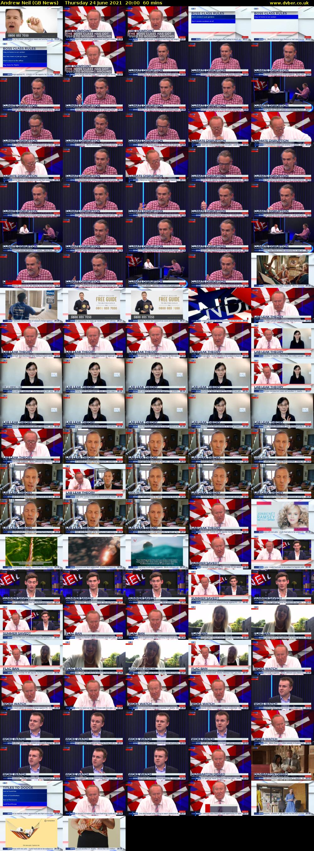 Andrew Neil (GB News) Thursday 24 June 2021 20:00 - 21:00