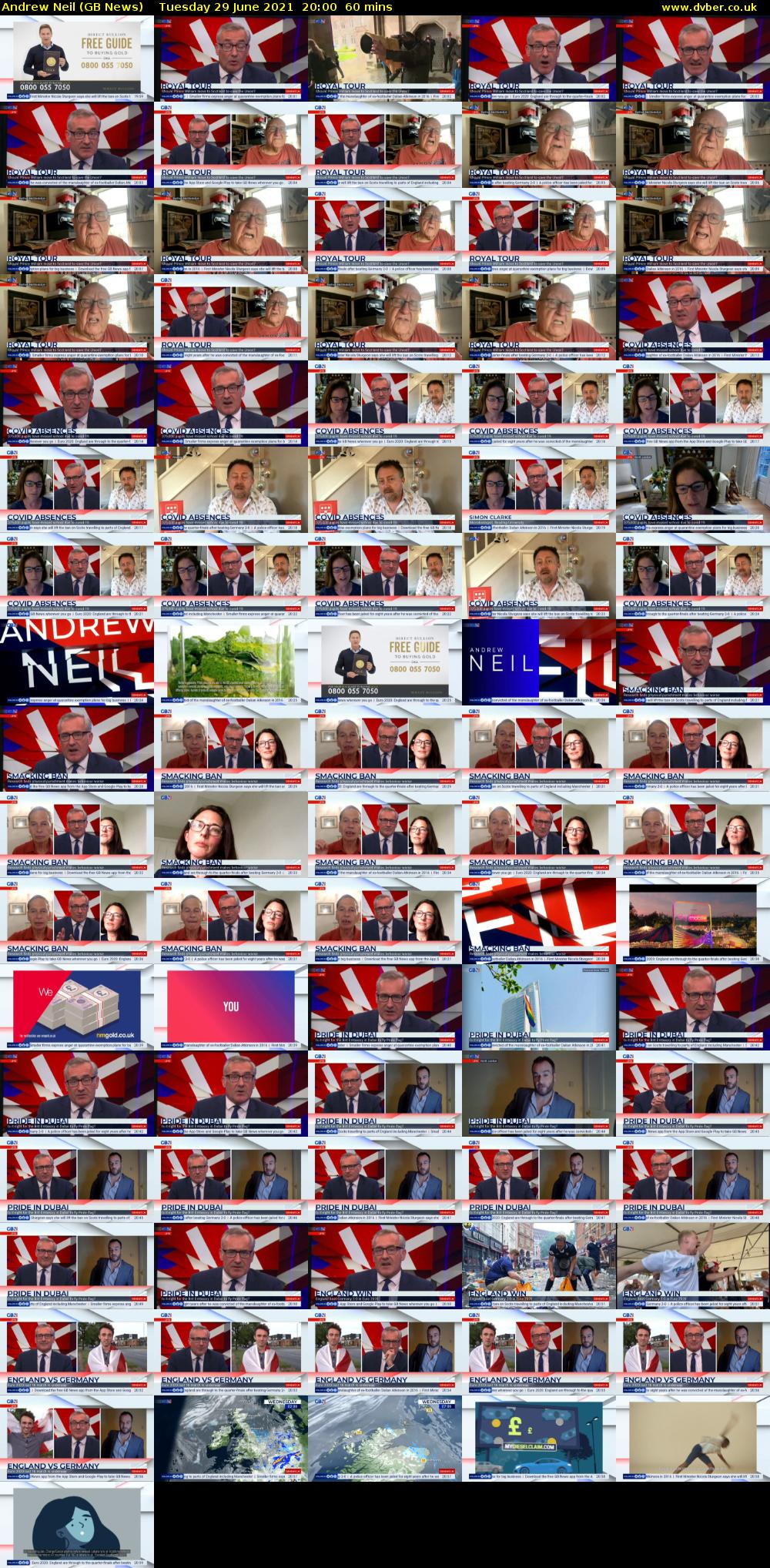 Andrew Neil (GB News) Tuesday 29 June 2021 20:00 - 21:00
