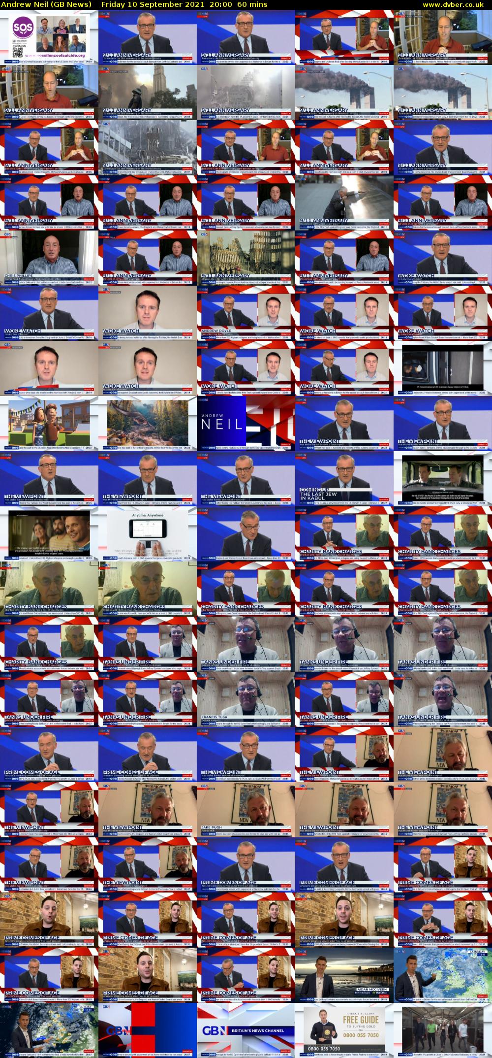 Andrew Neil (GB News) Friday 10 September 2021 20:00 - 21:00