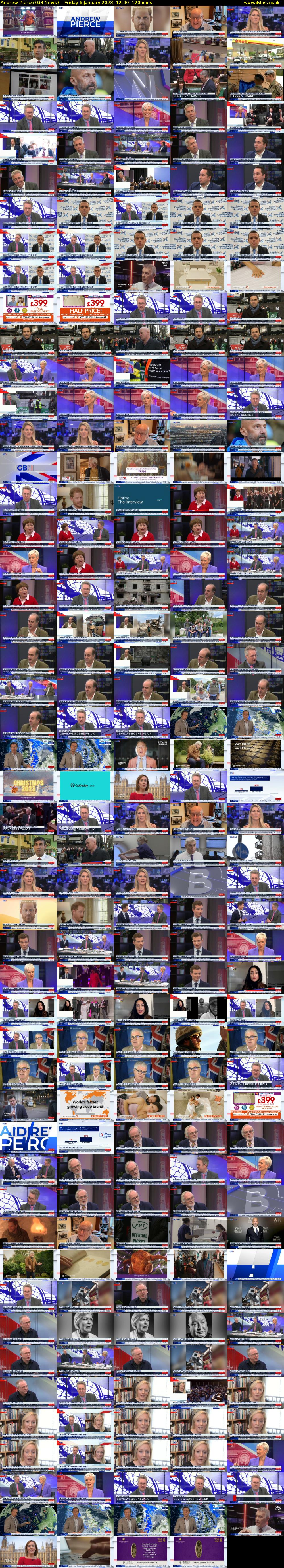 Andrew Pierce (GB News) Friday 6 January 2023 12:00 - 14:00