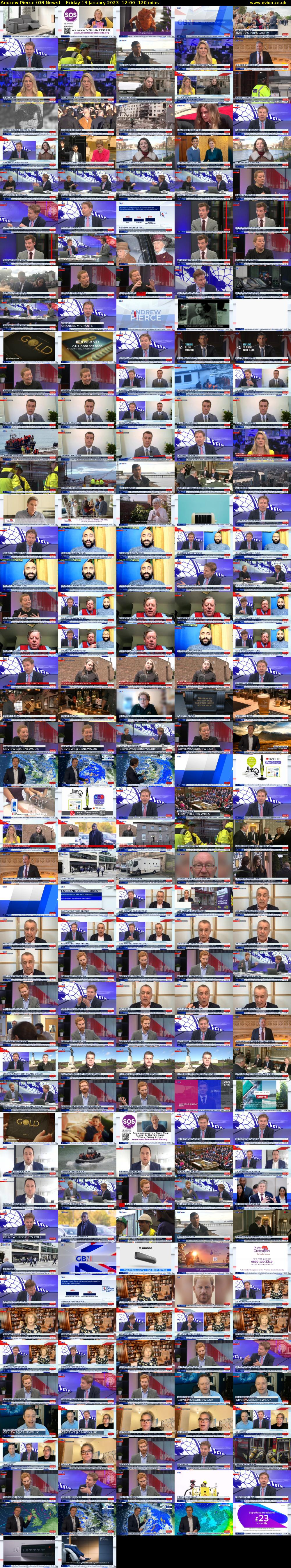 Andrew Pierce (GB News) Friday 13 January 2023 12:00 - 14:00