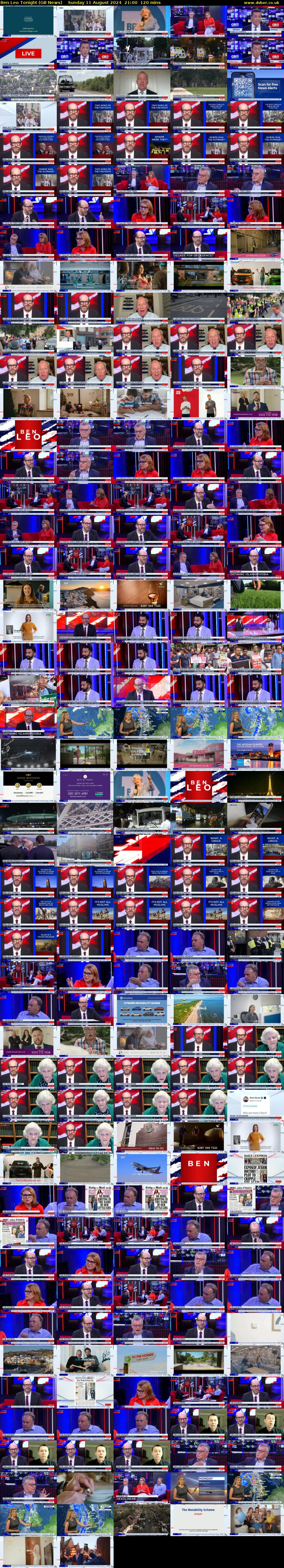 Ben Leo Tonight (GB News) Sunday 11 August 2024 21:00 - 23:00
