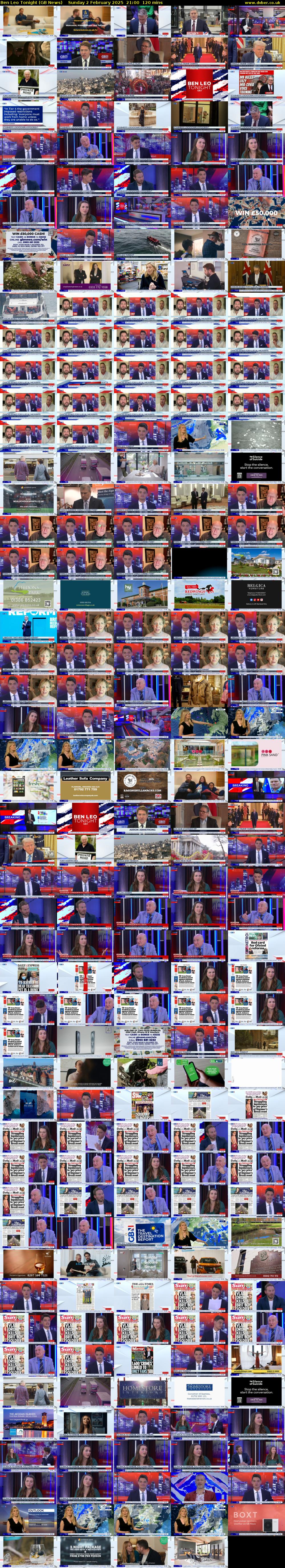 Ben Leo Tonight (GB News) Sunday 2 February 2025 21:00 - 23:00