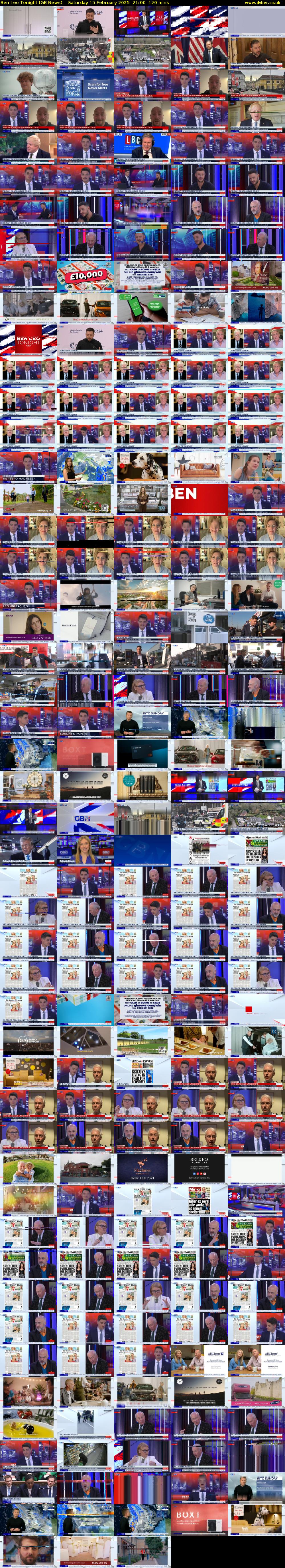 Ben Leo Tonight (GB News) Saturday 15 February 2025 21:00 - 23:00