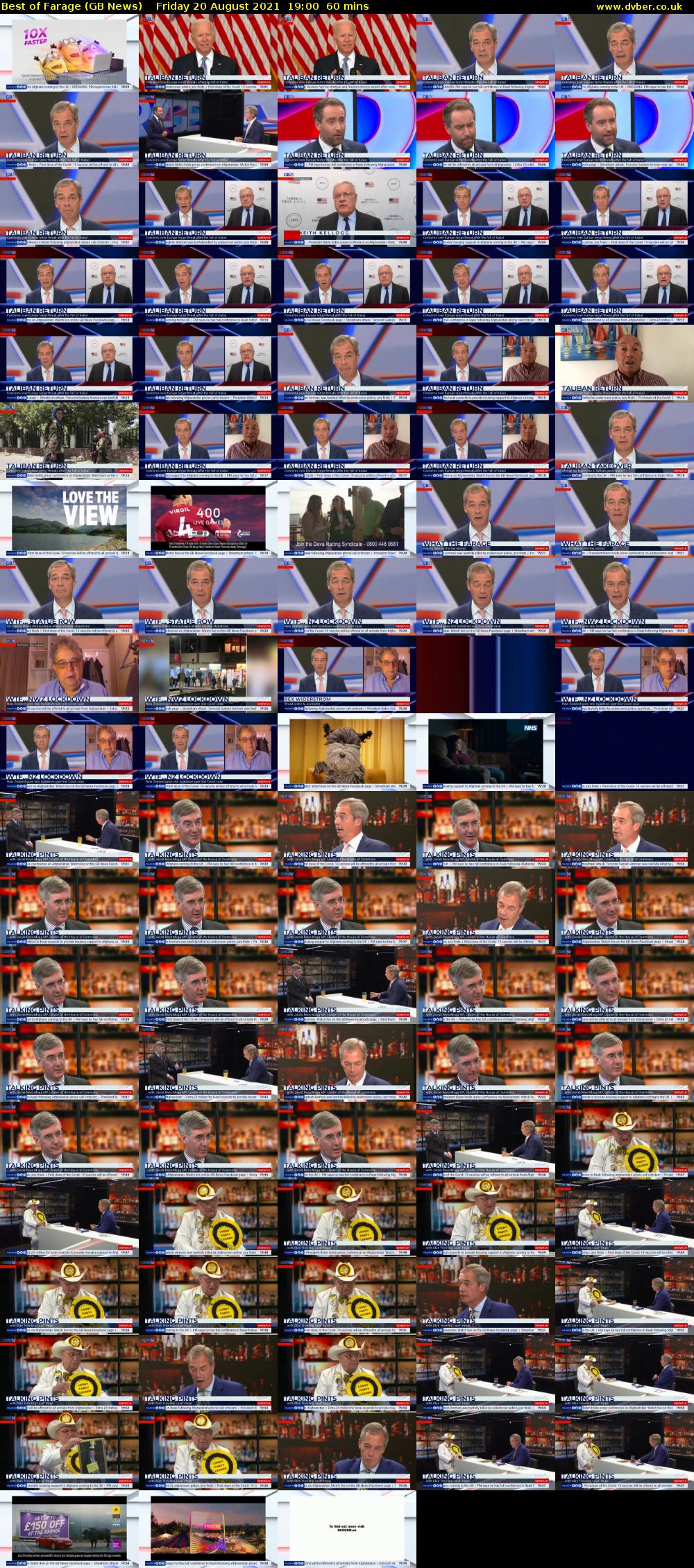 Best of Farage (GB News) Friday 20 August 2021 19:00 - 20:00