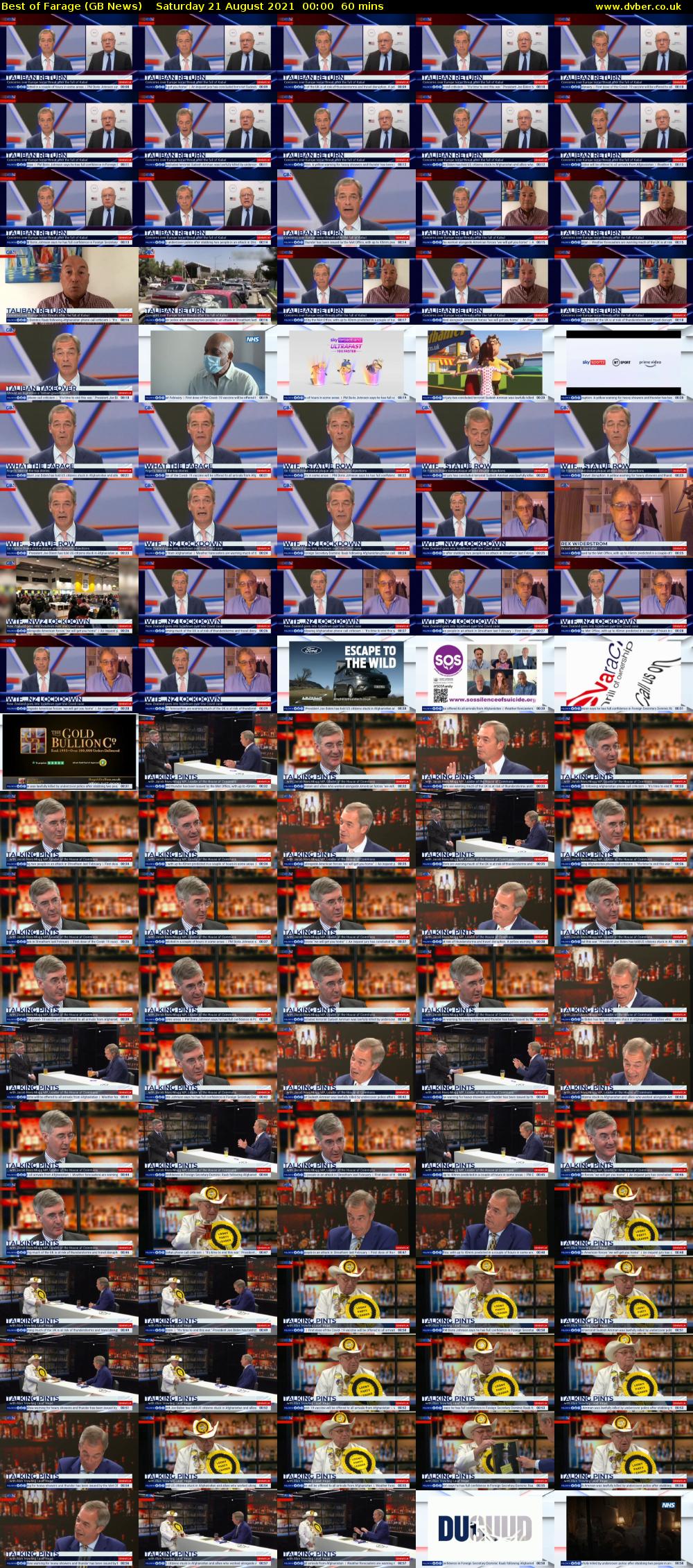 Best of Farage (GB News) Saturday 21 August 2021 00:00 - 01:00