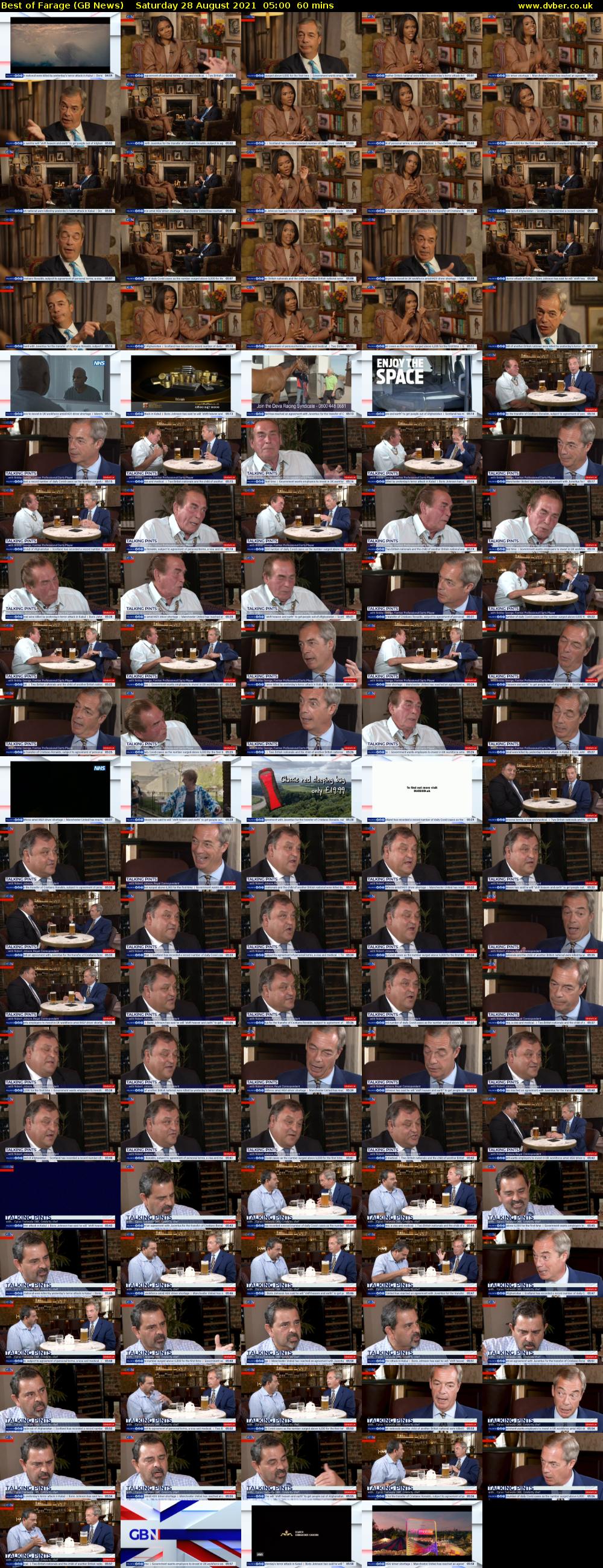 Best of Farage (GB News) Saturday 28 August 2021 05:00 - 06:00