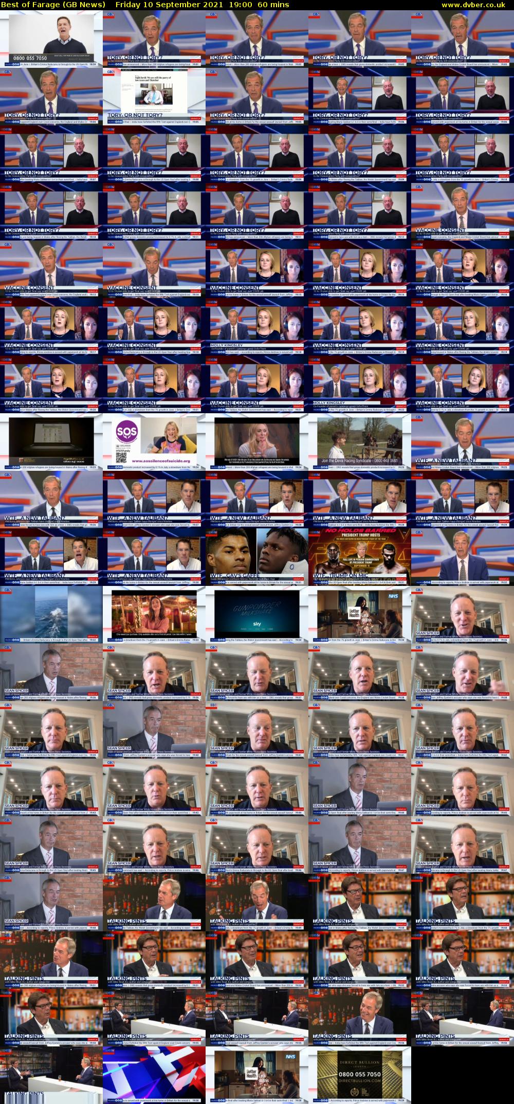 Best of Farage (GB News) Friday 10 September 2021 19:00 - 20:00