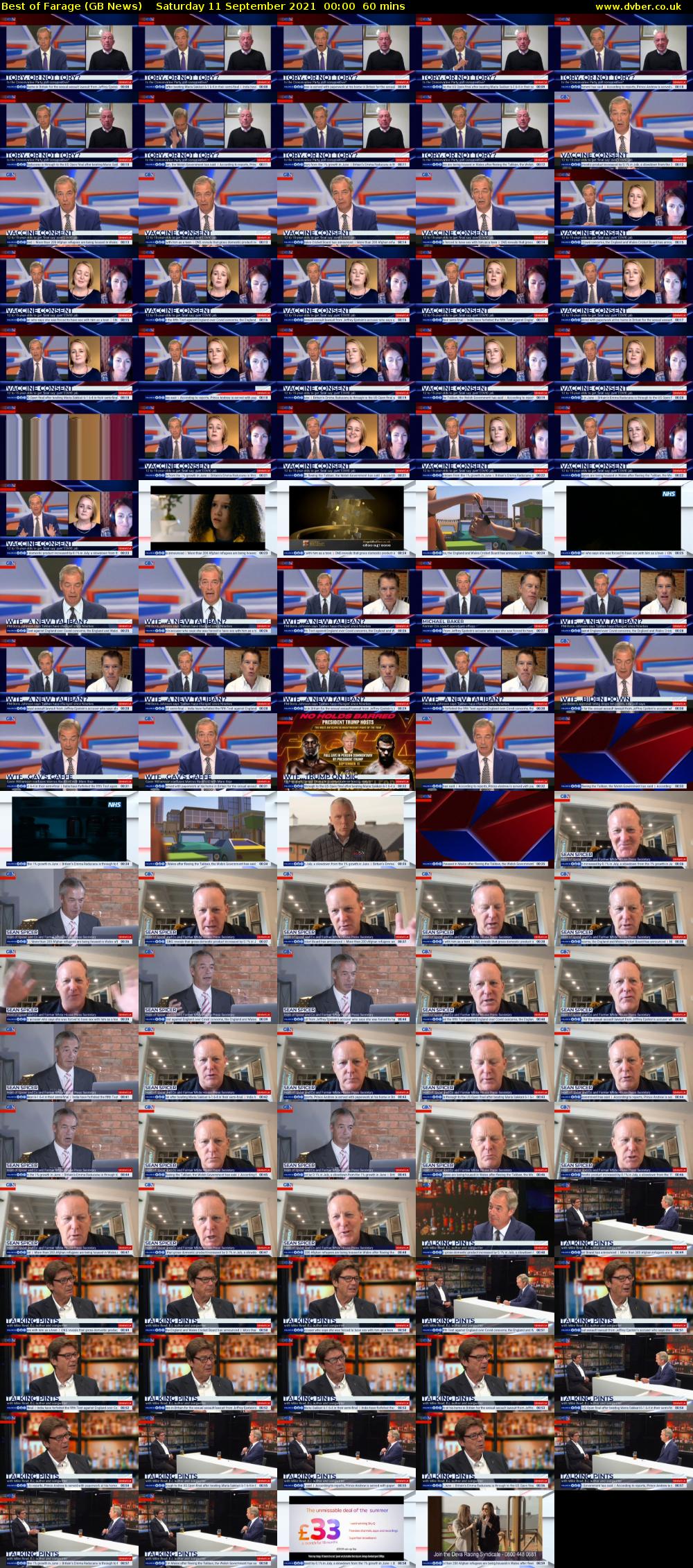 Best of Farage (GB News) Saturday 11 September 2021 00:00 - 01:00
