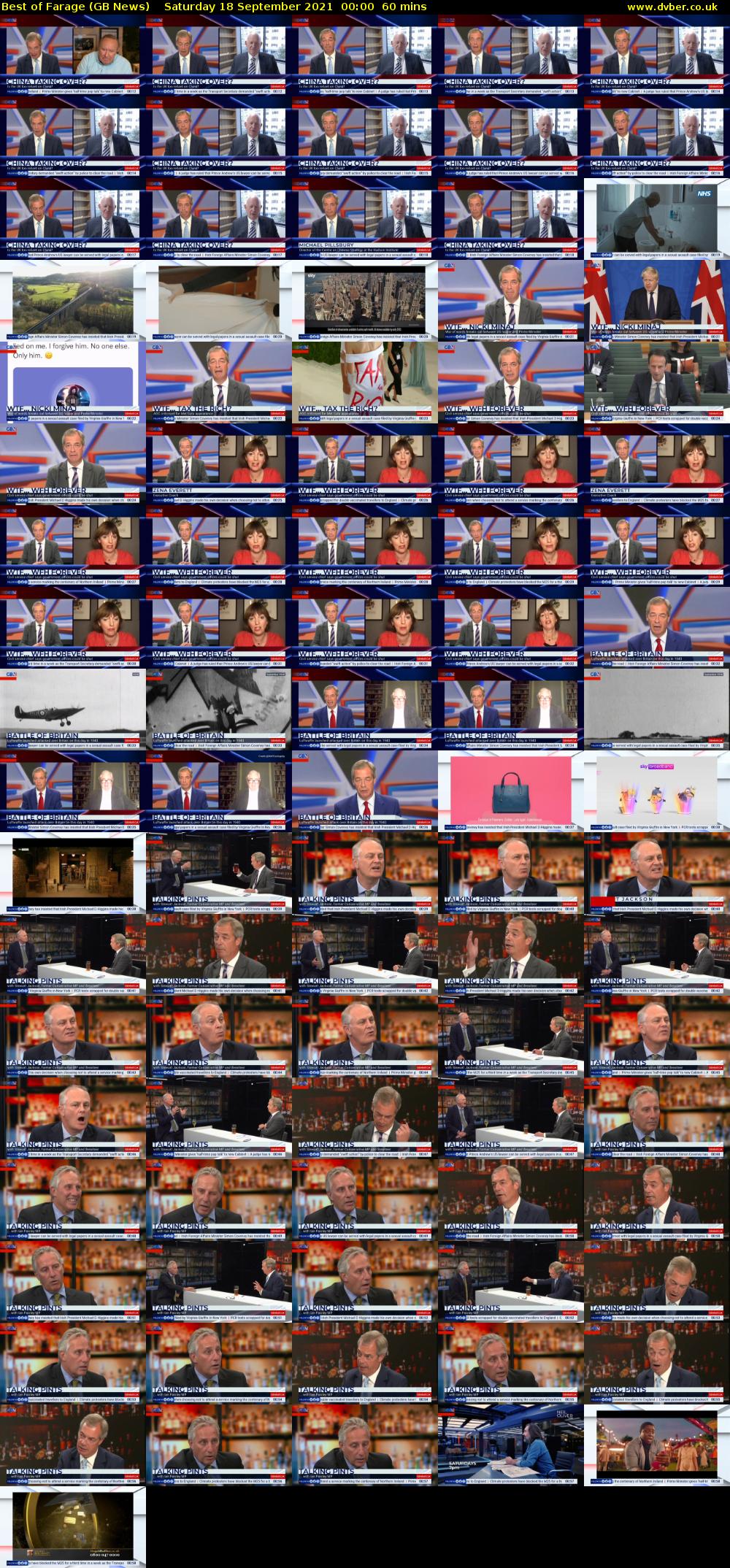 Best of Farage (GB News) Saturday 18 September 2021 00:00 - 01:00