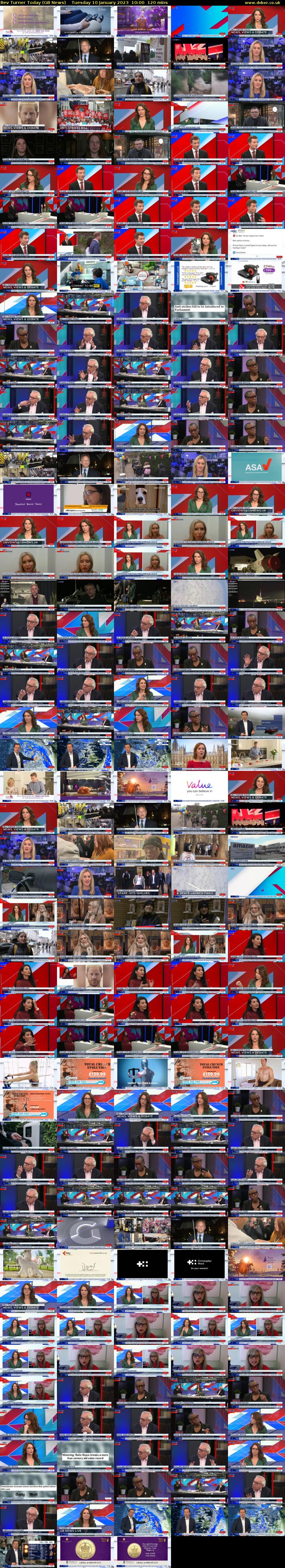 Bev Turner Today (GB News) Tuesday 10 January 2023 10:00 - 12:00