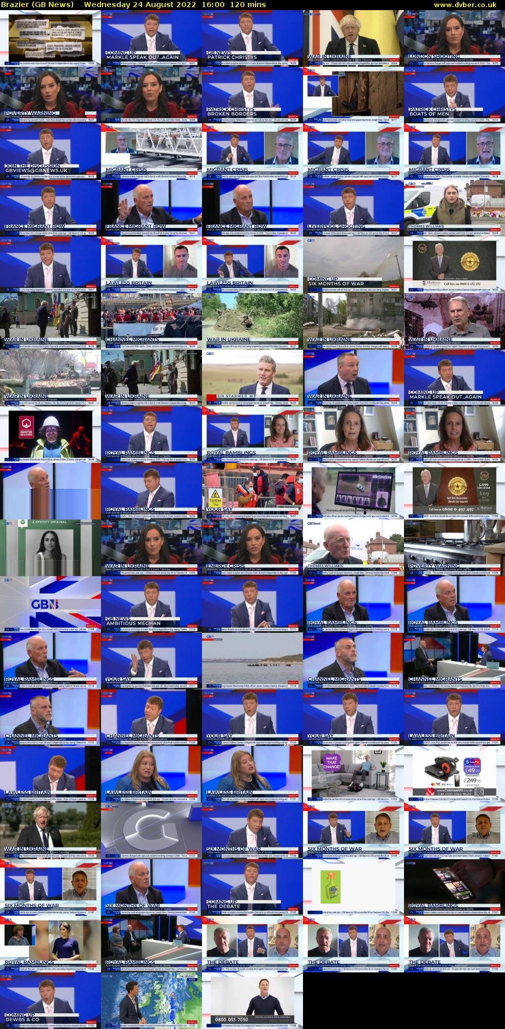 Brazier (GB News) Wednesday 24 August 2022 16:00 - 18:00