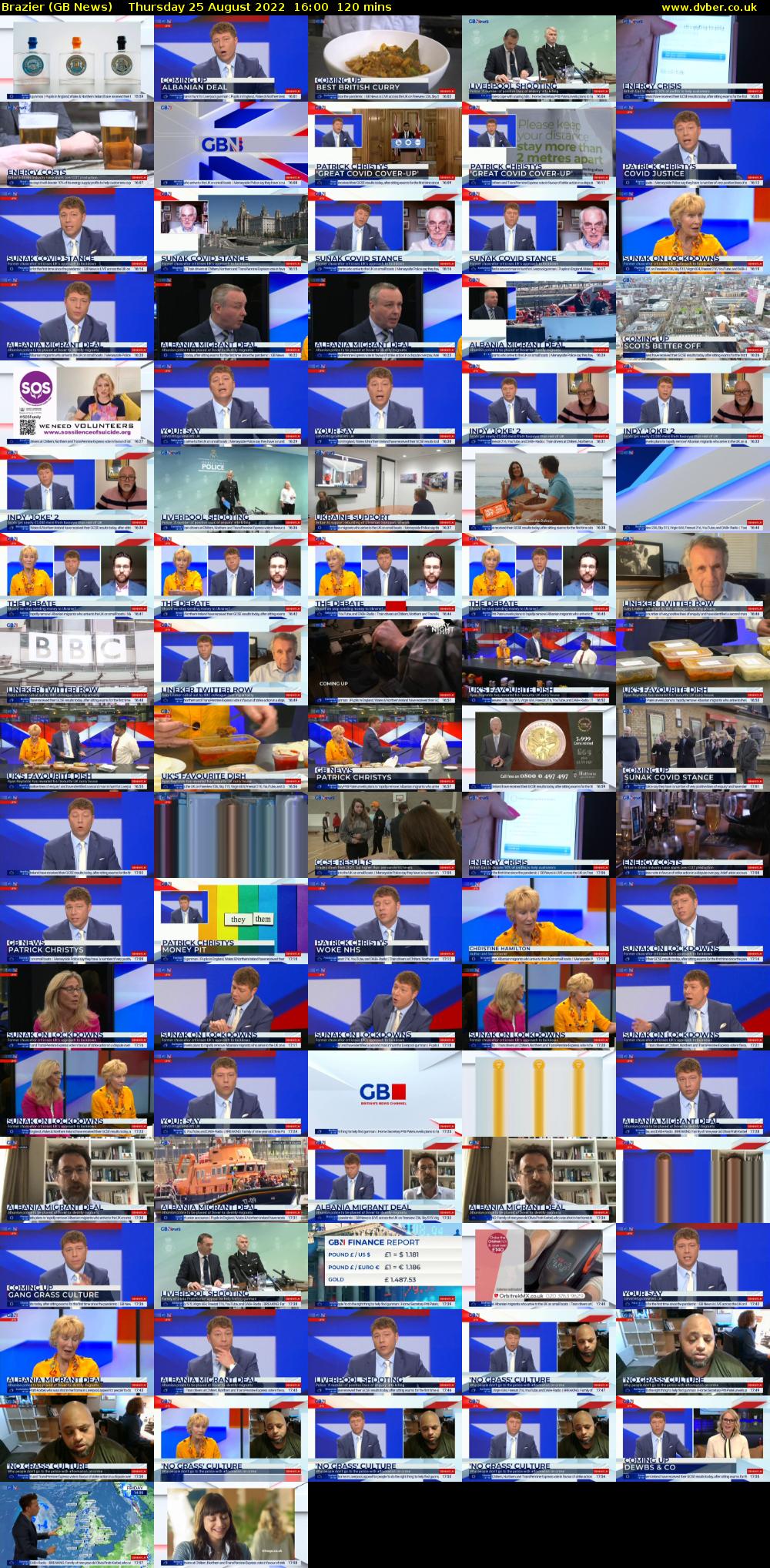 Brazier (GB News) Thursday 25 August 2022 16:00 - 18:00