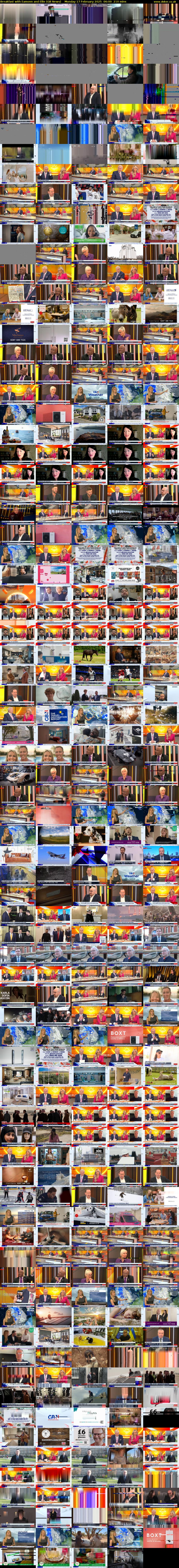 Breakfast with Eamonn and Ellie (GB News) Monday 17 February 2025 06:00 - 09:30