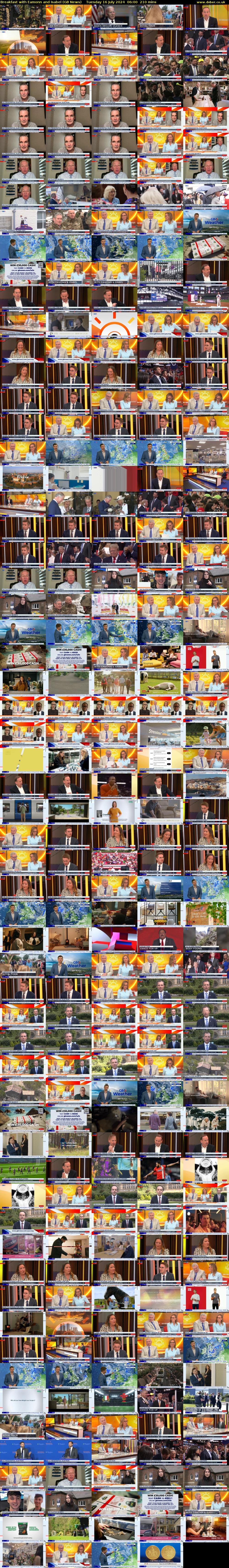 Breakfast with Eamonn and Isabel (GB News) Tuesday 16 July 2024 06:00 - 09:30