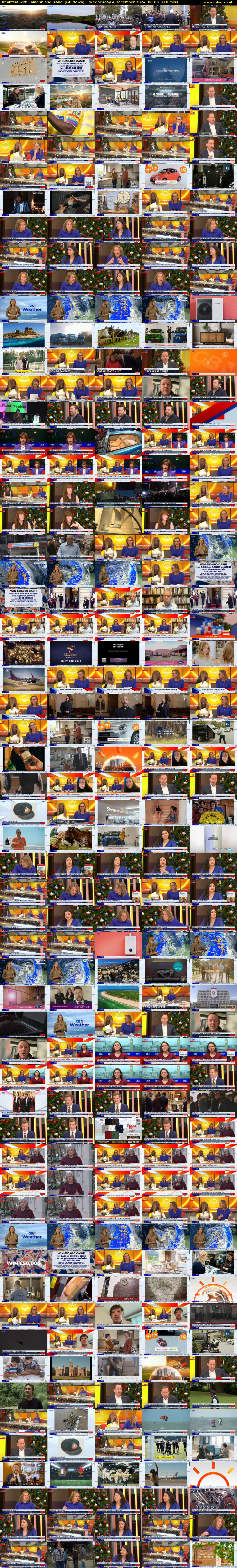 Breakfast with Eamonn and Isabel (GB News) Wednesday 4 December 2024 06:00 - 09:30