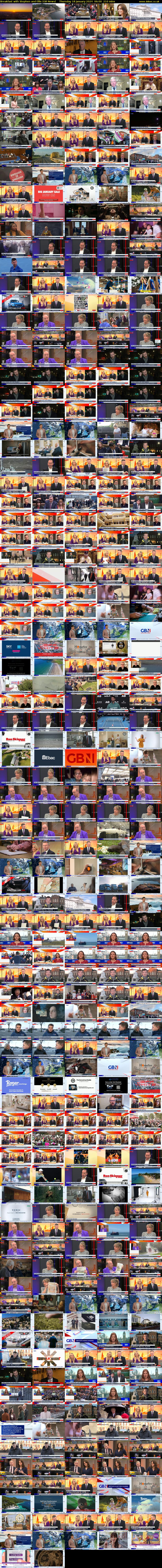 Breakfast with Stephen and Ellie (GB News) Thursday 18 January 2024 06:00 - 09:30