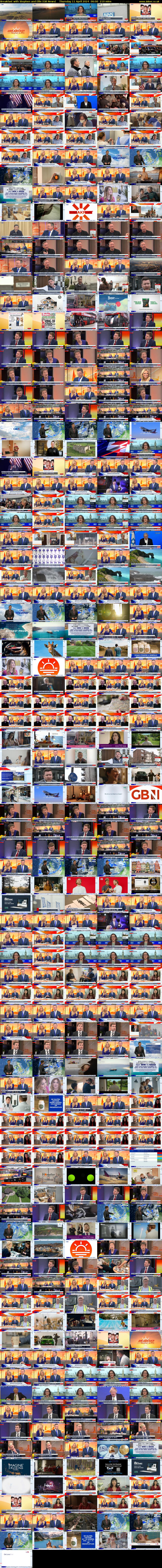 Breakfast with Stephen and Ellie (GB News) Thursday 11 April 2024 06:00 - 09:30