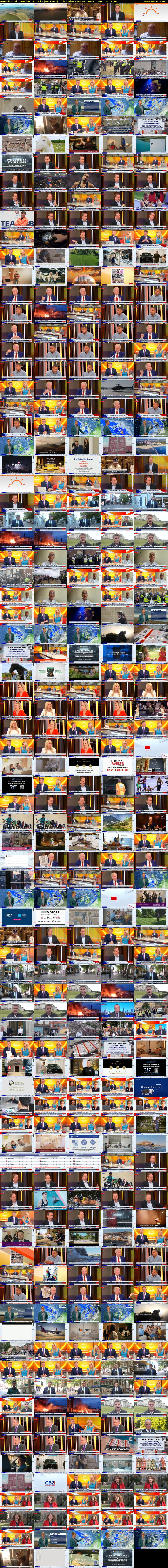 Breakfast with Stephen and Ellie (GB News) Thursday 8 August 2024 06:00 - 09:30