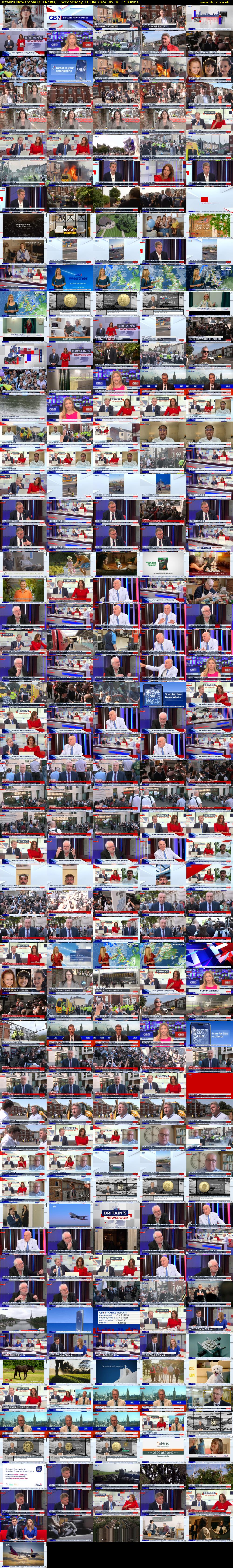 Britain's Newsroom (GB News) Wednesday 31 July 2024 09:30 - 12:00