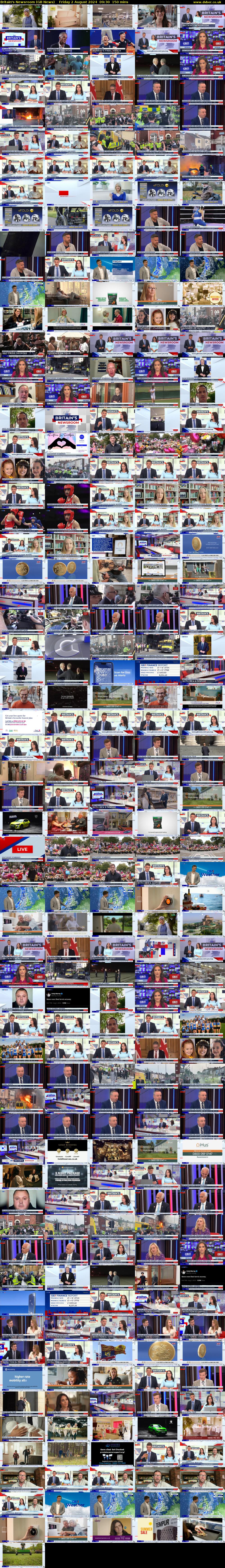 Britain's Newsroom (GB News) Friday 2 August 2024 09:30 - 12:00