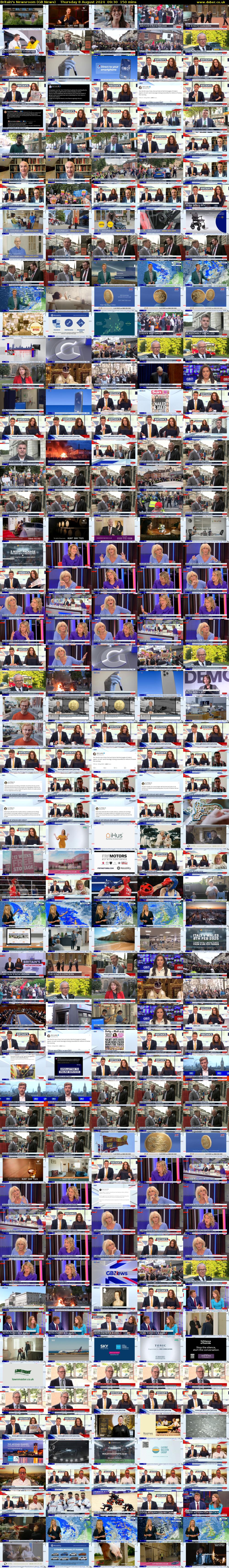 Britain's Newsroom (GB News) Thursday 8 August 2024 09:30 - 12:00