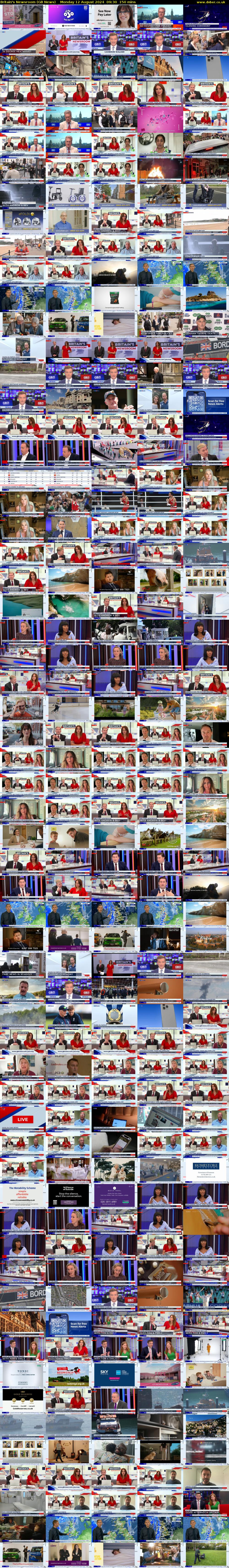 Britain's Newsroom (GB News) Monday 12 August 2024 09:30 - 12:00