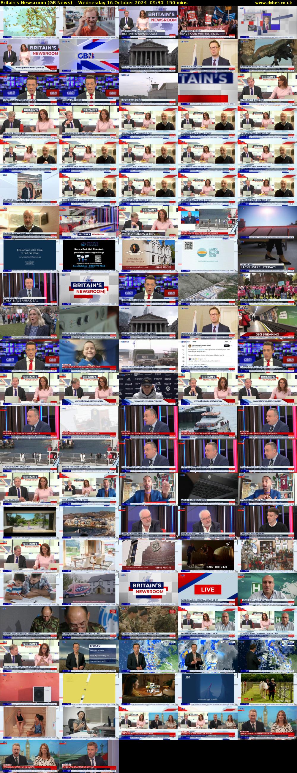 Britain's Newsroom (GB News) Wednesday 16 October 2024 09:30 - 12:00