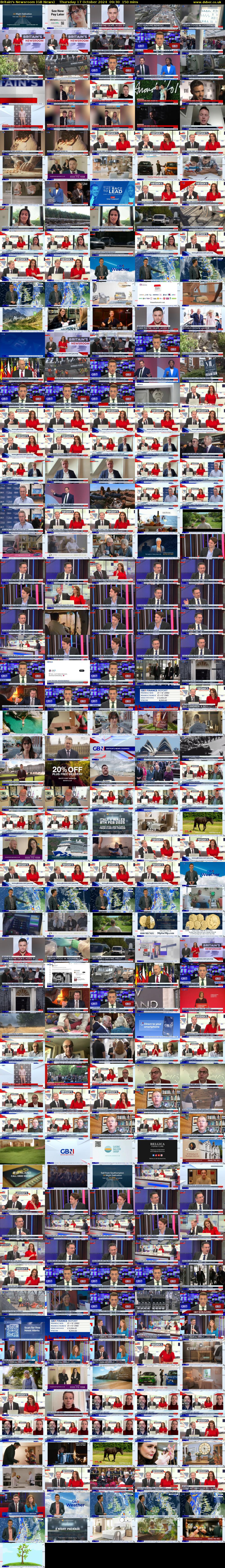 Britain's Newsroom (GB News) Thursday 17 October 2024 09:30 - 12:00