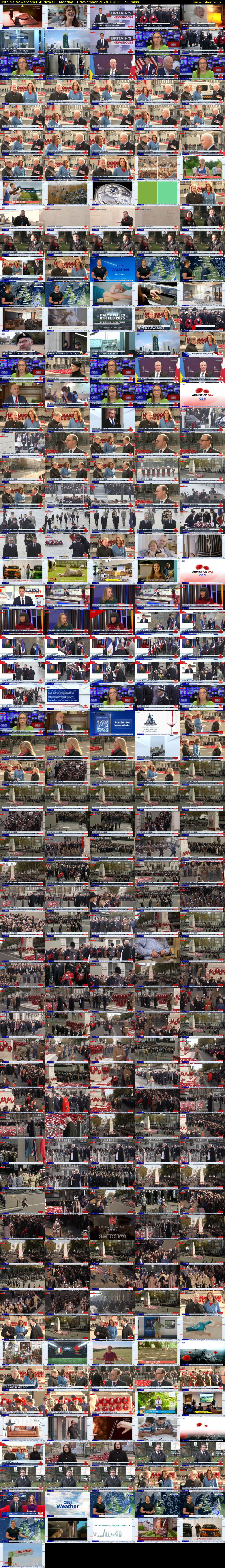 Britain's Newsroom (GB News) Monday 11 November 2024 09:30 - 12:00