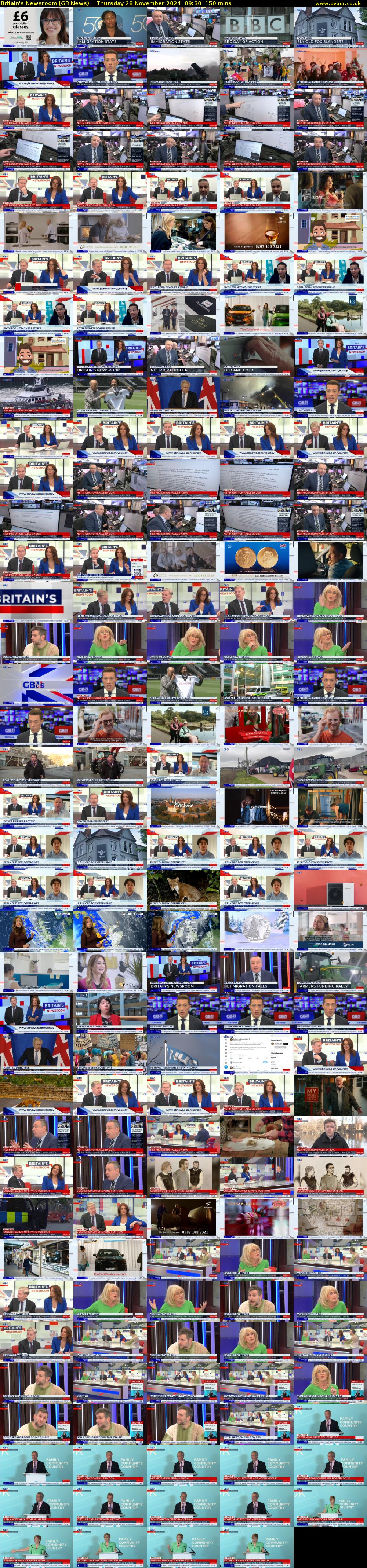 Britain's Newsroom (GB News) Thursday 28 November 2024 09:30 - 12:00